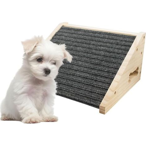 dog ramp for stairs - solid wood pet ramp with non-slip felt coating for small to medium dogs - stair ramp for injured dogs (1/5)