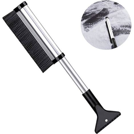 Grattoir à glace 2 en 1 pour vitres de voiture, pelle à neige rétractable, pelle à neige détachable, convient aux berlines (1/5)