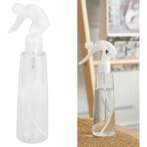 Flacon Spray 200ml Transparent avec Fermeture Sécurisée et Design Anti Fuite - 2 Pièces pour Cosmétiques, Nettoyage et Voyage (1/5)
