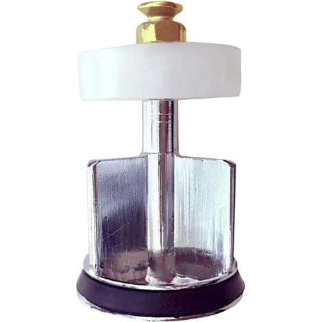 Bouchons de lavabo de 38 mm, bouchons de rechange pour lavabo, bouchons pour lavabos (argenté) (1/5)