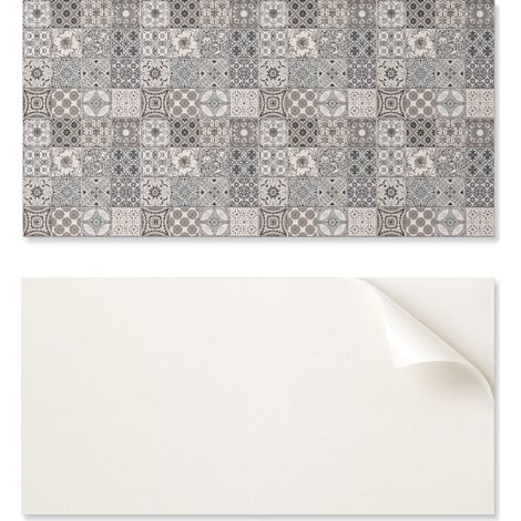 Azulejos decorativos autoadhesivos de vinilo - Para pasillos con dise帽o de mosaico sobre fondo de 10x40x20 cm