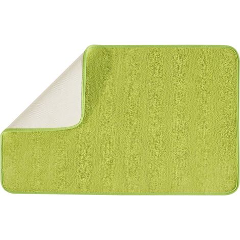 Tapis de bain antidérapant 50x80 en polyester anis 50x80cm (1/3)