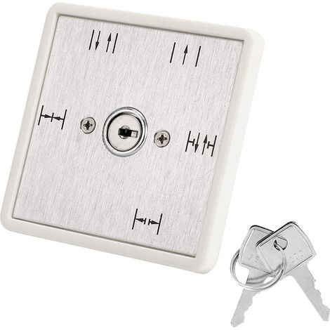 Sélecteur à clé à 5 positions pour porte coulissante automatique, fonction marche/arrêt (1/5)