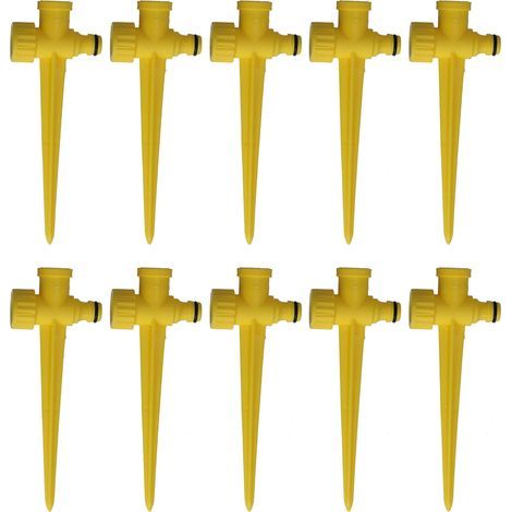 10-teiliges Set mit 1/2-Zoll-Rasensprenger-Erdspießen mit Innengewinde, Kunststoff-Gartenbewässerungssystem-Verbinder (1/5)