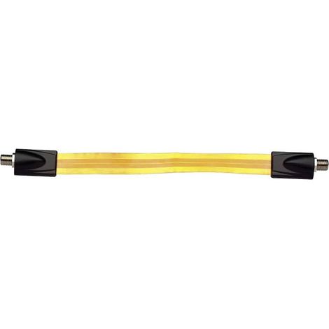 Axing SAT Cavo [1x Presa F - 1x Presa F] 25.00 cm 75 dB contatti connettore dorati, per passaggio sottofinestra Traspar