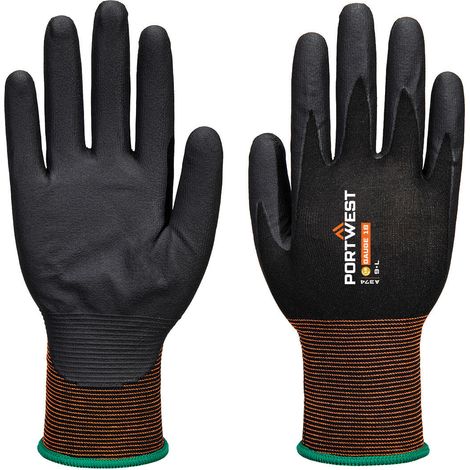 Guanto Gp Grip 18 Mousse di Nitrile - Taglia XXL - Nero - Portwest