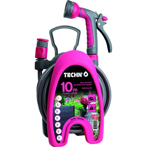 MINI DEVIDOIR PORTABLE 10M TUYAU + ACCESSOIRES Anis/Fuschia