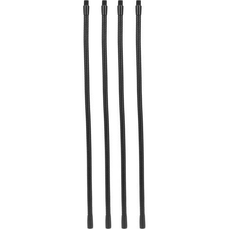 Tuyau de lampe à col de cygne en aluminium, calibre 10mm, Flexible, pour lampe de Table et de bureau, raccords d'éclairage 40cm, 4 pièces (1/5)