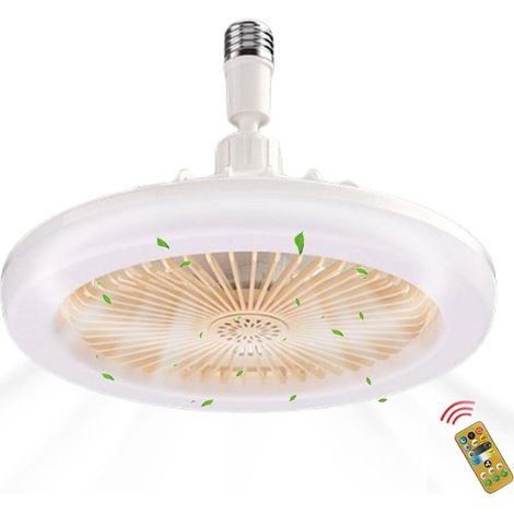 Jaune, ventilateur de plafond LED, lumière de ventilateur de plafond, télécommande de ventilateur de plafond, ampoule de ventilateur de plafond, ventilateur de chambre, lumière de ventilateur de plafo (1/5)
