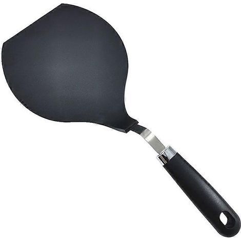 Hitzebeständiger Küchenspatel aus Nylon, antihaftbeschichteter Pizzaspatel aus Kunststoff (schwarz) – 36,5 x 16,13 cm – Schwarz (1/4)