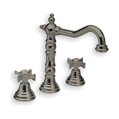Mélangeur lavabo CHAMBORD 3 trous Bac potence METAL BROSSE - CRISTINA ONDYNA CH11277