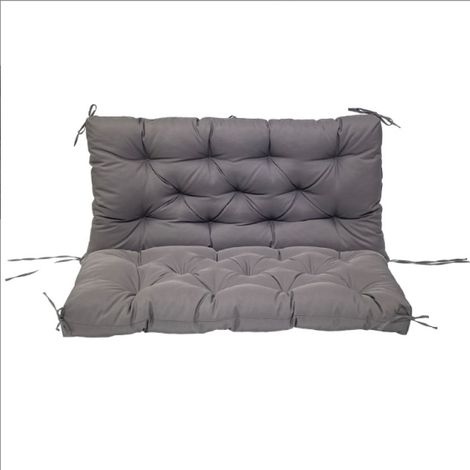 1 Coussin de balancelle, Tissu imperméable, Rembourrage 10 cm, Réversible, Pour jardin et terrasse (1/5)