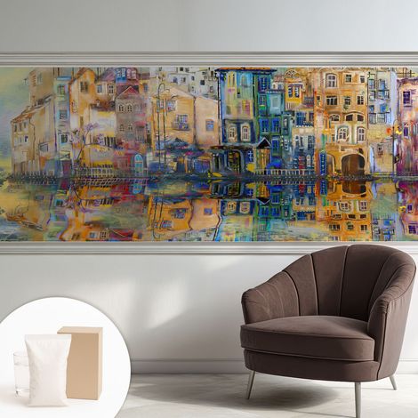 Papier peint intissé avec imprimé installation simple qualité excellente sans désordre - Colle incluse gratuite Ville magique 250x104 cm (1/5)