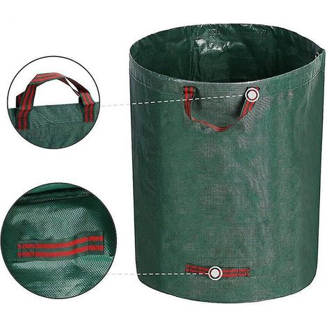 sac De Jardin Pour Dchets Verts 300l - Sacs Poubelle Pour Feuille Morte Dchets Vgtaux Jardinage - Rutilisable Autoportant Pliable Pas De Couvertur (1/5)