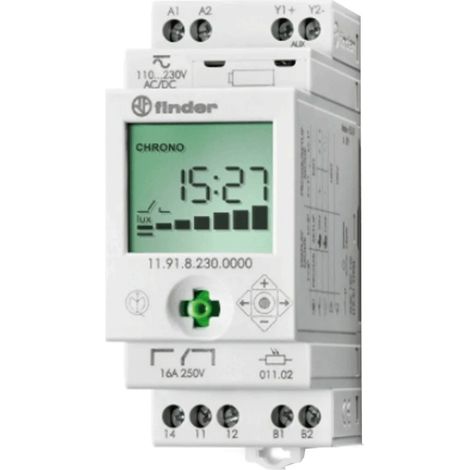 Finder 11.91.8.230.0000 relé crepuscular modular (1/2)