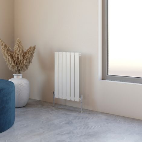Acezanble 600x408mm Single White Horizontal Flat Panel Central Heating Designer Radiator
