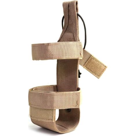 Porte-Bouteille - Nylon Tactique - Réglable - Compatible Système MOLLE - Pour Ceinture Sac À Dos Randonnée Camping - 1 Pièce (1/5)