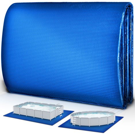 tillvex Poolunterlage 396 x 396 cm Bodenplane Bodenschutzplane Pool Bodenschutz Folie