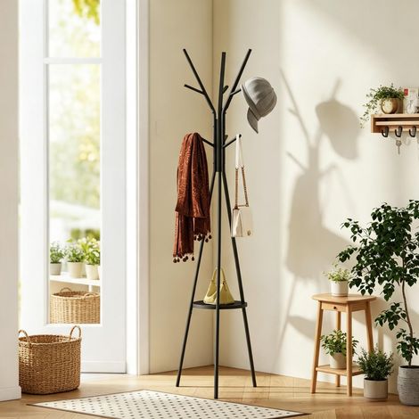 Porte‑manteau élégant et pratique – Design moderne – Structure stable pour vestes, chapeaux et accessoires – 180 × 45 cm – (porte‑manteau seul) (1/5)