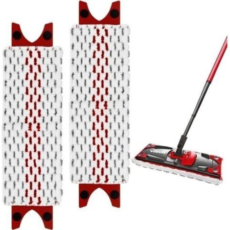 Juego de 6 cabezales de repuesto compatibles con los cabezales de microfibra Vileda UltraMax UltraMaT. Accesorios para mopa. (1/4)
