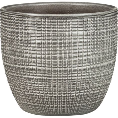 Scheurich Übertopf Serie 866 Ø 16 x 14 cm hellgrau Blumentöpfe & Übertöpfe (1/3)