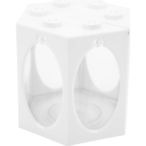 Aquarium hexagonal portable en forme de cage à oiseaux, lanterne miniature, aquarium blanc (1/5)