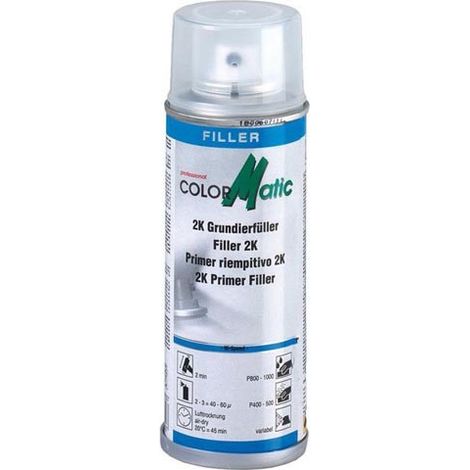 COLORMATIC - Apprêt sous-couche 2K gris - aérosol de 200ml - 195327 - Ce produit de marque COLORMATIC est neuf.