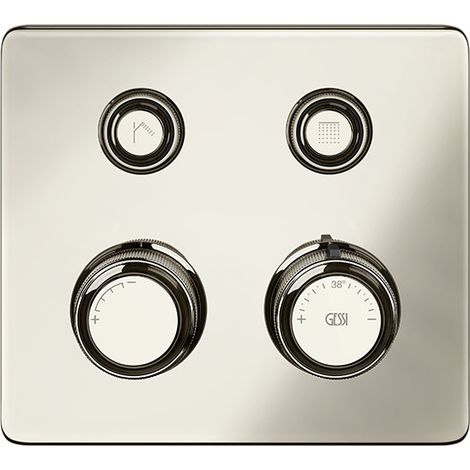Termostato Gessi Hi-FI listo para montar con botón de