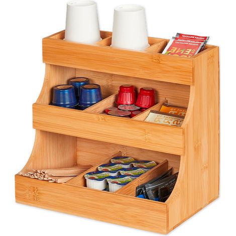 Organizer Multiuso In Legno Di Bambù – 9 Scomparti Con Design Stabile