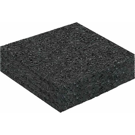 Rubber Granulate Patio Pad Black 9 x 9 x 2 cm Rubber vidaXL