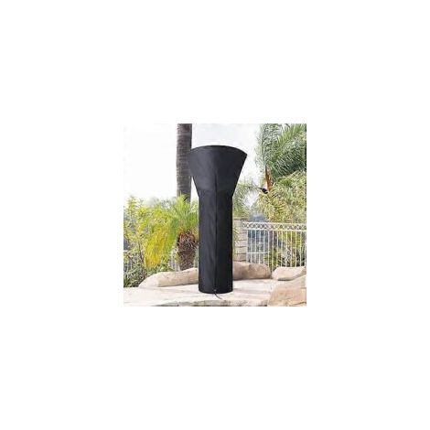 Funda para calefactor de patio, negra, 85 x 48 x 228 cm - Crezuo