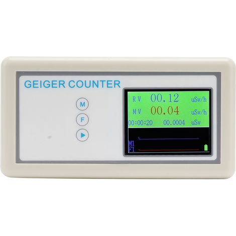 Compteur Geiger, détecteur de rayonnement nucléaire précis et sensible, dosimètre pour la construction, la joaillerie et l'alimentation. (1/5)