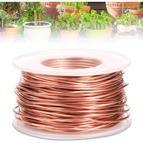 20m Copper Wire for Gardening and Electroculture, 99.9% Pure Copper Wire, 16 Gauge, Flexible/1.3mm Bare Copper Wire for Garden, Plant and Vegetable Growing (1/5)