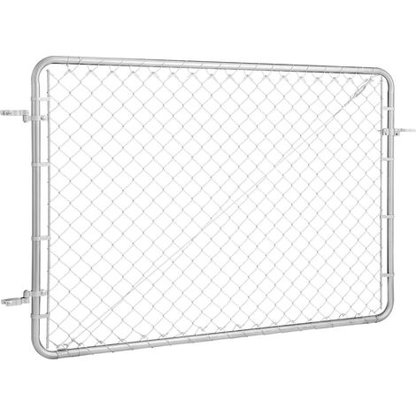 Portail de clôture en grillage 183 x 122 cm, panneau ajustable, galvanisé antirouille destiné à ferme, poteaux non inclus (1/5)