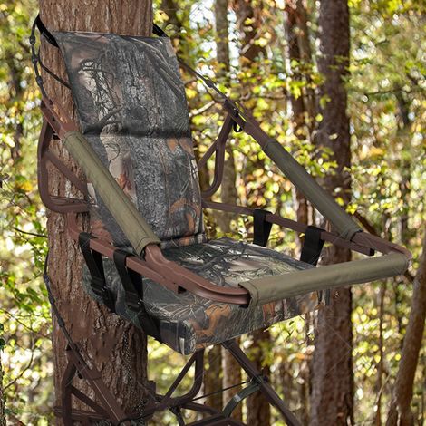 [Funda para asiento de trípode de árbol] Cojín de asiento impermeable con estampado de camuflaje, fabricado en tela Oxford 600D con base antideslizante, relleno de 6,5 cm, dimensiones 46x31x59 cm, 1 c (1/5)