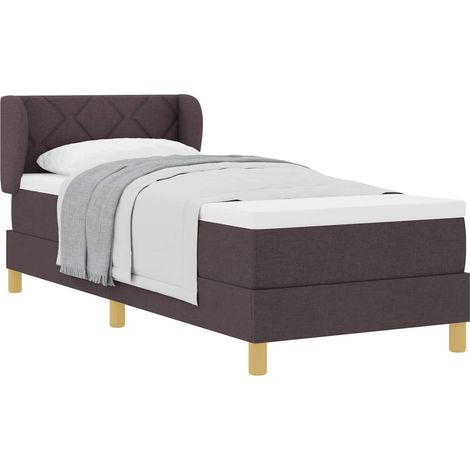Maison Exclusive - Boxspringbett mit Kopfteil Dunkelbraun 80 x 20