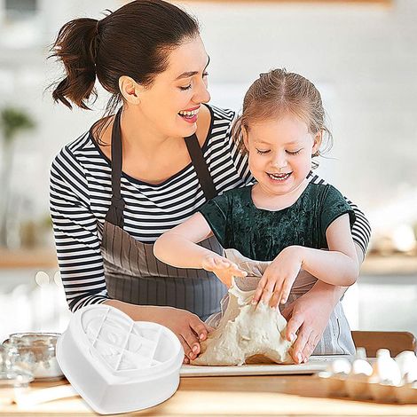 Herzförmige Silikon-Kuchenform, Schokoladen-Eiswürfelform, Gebäckform für Küchenutensilien, Muttertag (1/5)