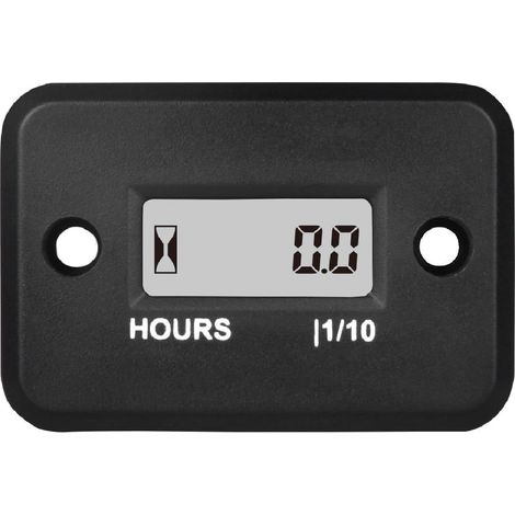 Compteur horaire inductif numérique, Compteur horaire de maintenance pour tondeuse à gazon de bûches marin Moto marine à inverseur(HM006A-BK) (1/5)