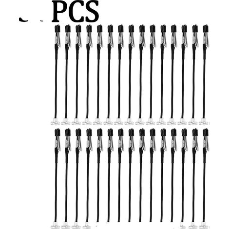 Pinzas de cocodrilo, diseño magnético, uso flexible, 30 unidades (1/2)
