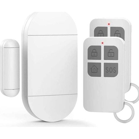 Alarme Porte, DTecteur Ouverture Porte avec SirNe Puissante De 130 DB, Alarme De Porte Et FenTre sans Fil MagnTique pour Portes, FenTres Et Armoires, La Maison,Office(Paquet De 1) (1/4)