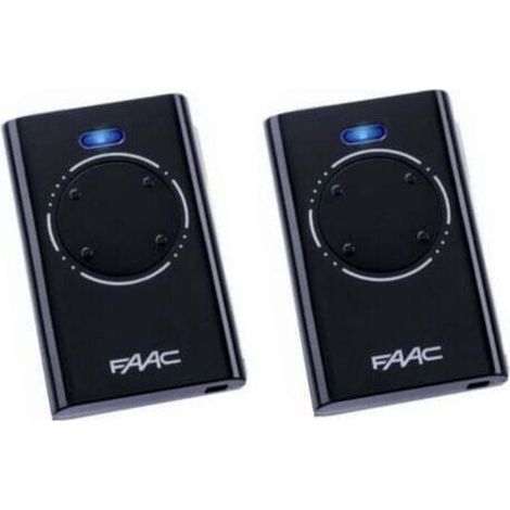 2er-Pack FAAC XT4 868 SLH Fernbedienungen, schwarz (1/3)