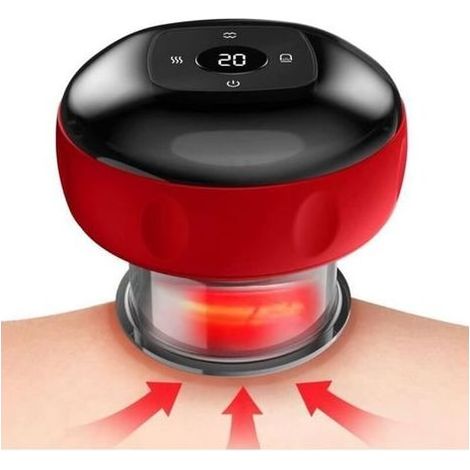 Masseur de Ventouses Électrique Thérapie de Ventouses 3 en 1 GOTOSEEU - 12 Vitesses - Chauffage à Lumière Rouge (1/5)
