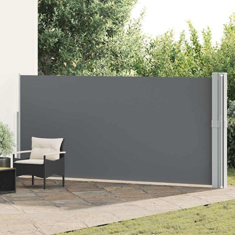 vidaXL Toldo lateral retráctil para patio gris antracita 170x1200 cm (1/5)