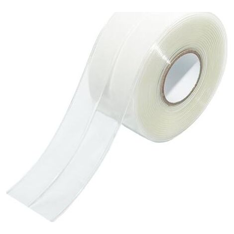 ALLIANDISRuban adhésif étanche transparent, ruban adhésif de 3,2 m x 3,8 cm, auto-adhésif et étanche, ruban adhésif transparent pour cuisine et murs, ruban d'étanchéité pour salle de bain, adapté pour (1/5)