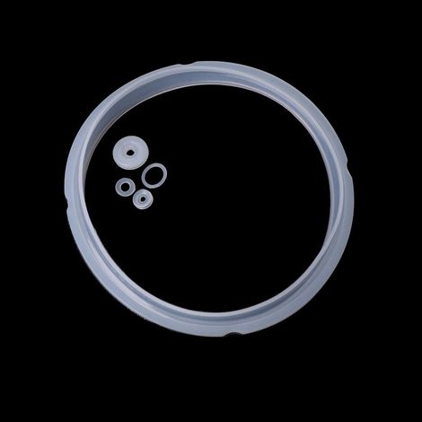 Joints en Caoutchouc de Silicone Bague d'étanchéité pour pièces d'autocuiseur électrique pièces de Table de Cuisson 2-2.8L Blanc (1/5)
