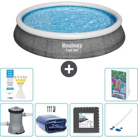 Bestway Piscina Bestway Fast Set Rotonda - 396x84 cm - 7-pezzi  S315 (1/5)