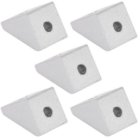 5 Pièces Connecteurs d'Angle en Aluminium, Supports à Angle Droit pour Robots Intelligents et Projets DIY (1/5)
