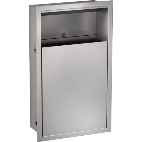 KWC Rodan Abfallbehälter f.Unterputz 23 Liter, Chromnickelstahl