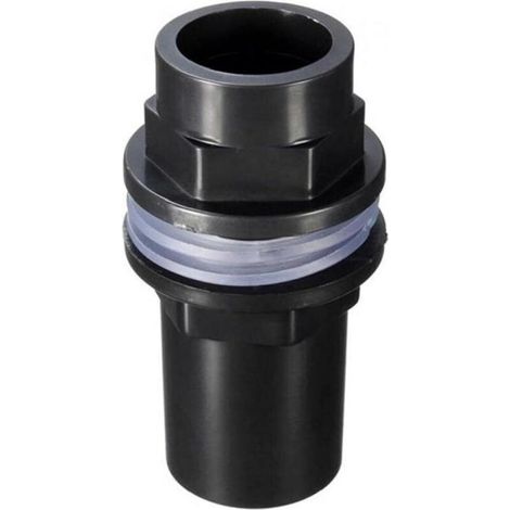 1 raccordo per tubo dritto da 20 mm in PVC, impermeabile, per acquario, con guarnizione per pesci -Crezuo