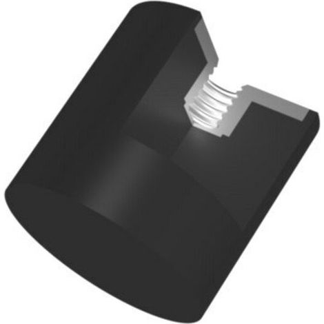 Gummi-Metall-Puffer zylindrisch Typ E D30xH40mm M8 NR55